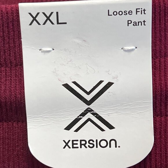 Xersion Women's Classic Fleece Loose Fit Burgundy Pants Size XXL Drawstring NWT - Picture 5 of 10